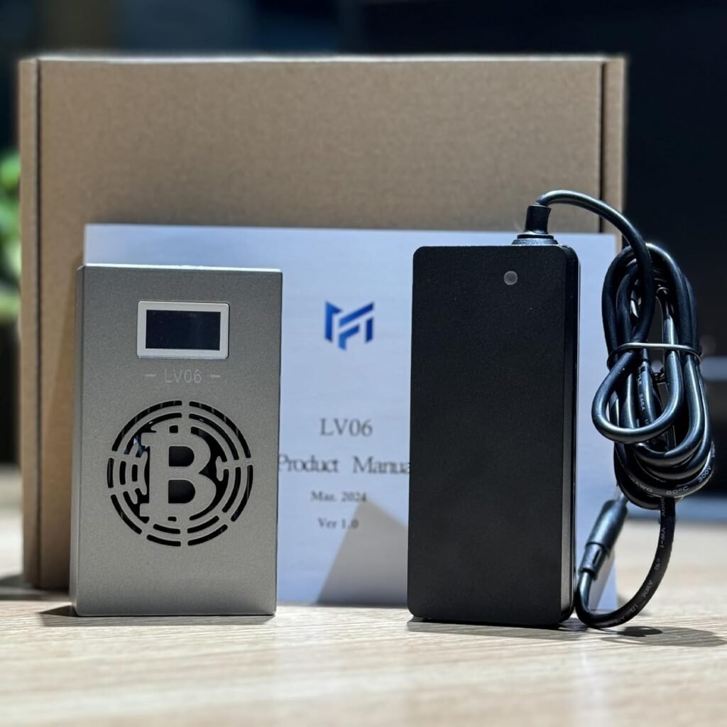 Bitcoins Miner crypto lottery mining machine BTC asic miner LV06 2.4G WiFi SHA-256 500GH/S BM1366 Solo miner Home Use Lotto Device