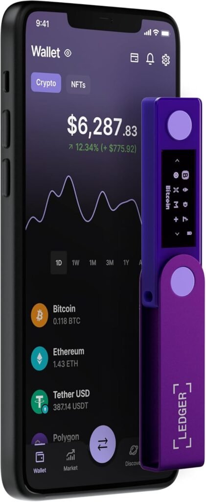 Ledger Nano X Crypto Hardware Wallet - Bluetooth - The Best Way to securely Buy, Manage and Grow All Your Digital Assets