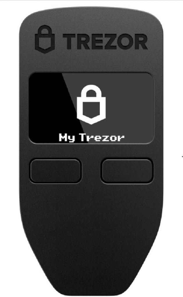 Trezor Model One - The Original Cryptocurrency Hardware Wallet, Bitcoin Security, Store  Manage 1000s of CoinsTokens, Easy-to-Use Interface, Quick  Simple Setup (Black)