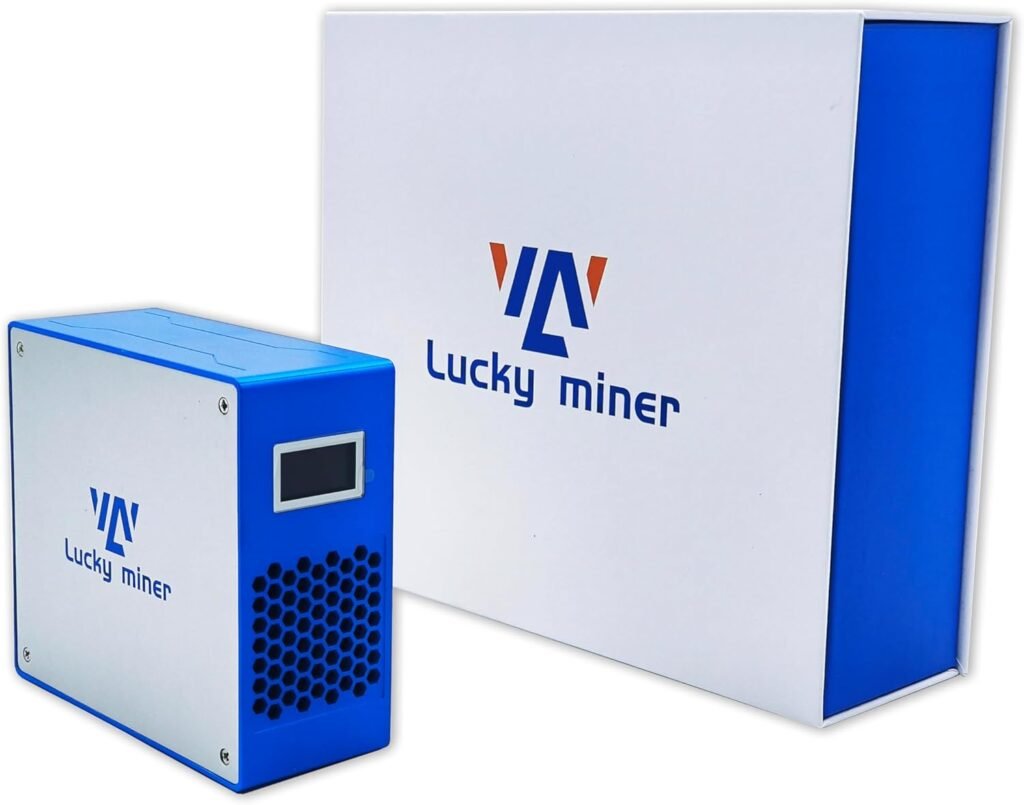 Bitcoins Miner LV07 Solo Miner 2.4G WiFi SHA-256 1TH/S BM1366, Low Noise Crypto Miner Machine for Home Use,Lottery Mining,Include PSU